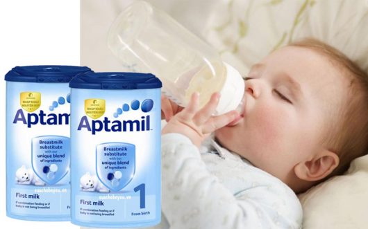 Sữa Aptamil Anh phù hợp với trẻ sơ sinh
